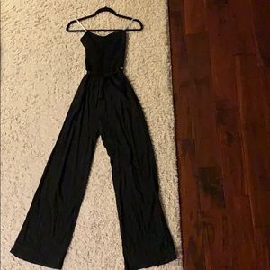 Guess black jumpsuit with pockets
